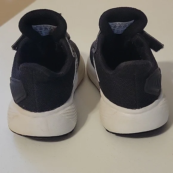 Adidas Baby Black & White Athletic Running Shoes/Sneakers - Picture 4 of 7